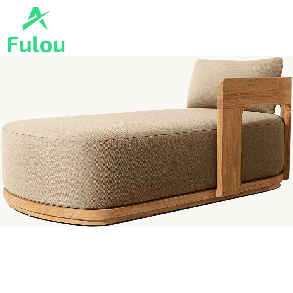 Modern Luxury Outdoor Lounge Teak Combination Sofa Hot Sale Apartments Parks Gyms Bars Home Offices Villas Living Rooms Hotels