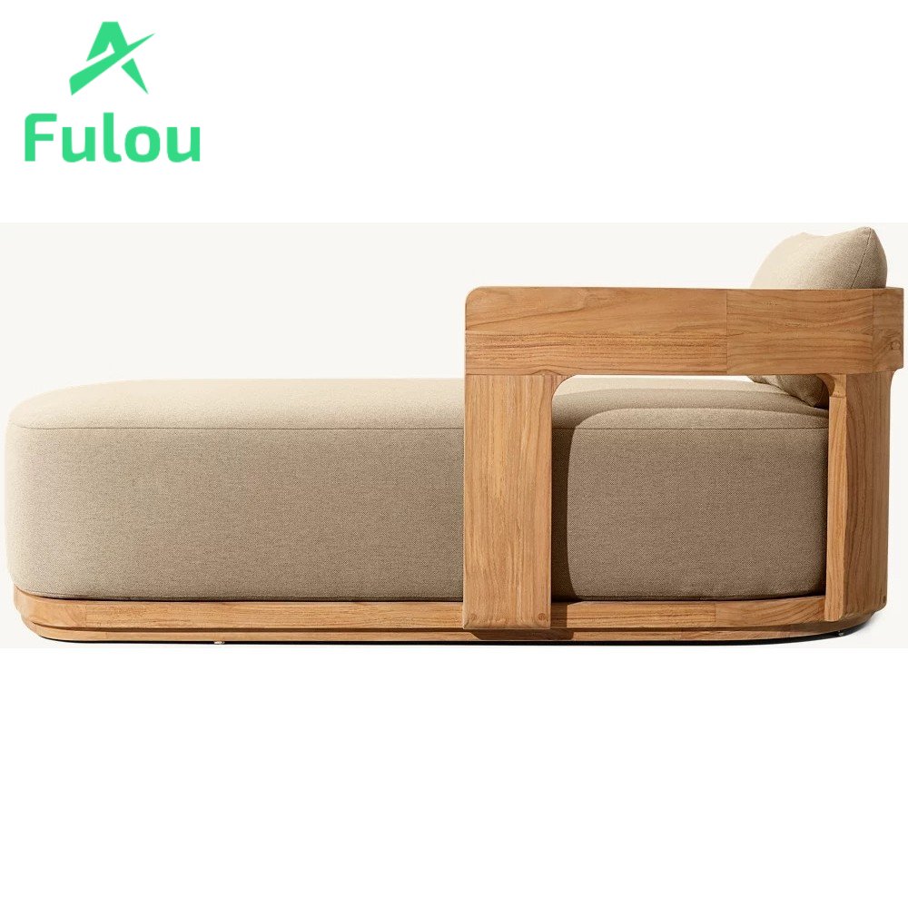 Modern Luxury Outdoor Lounge Teak Combination Sofa Hot Sale Apartments Parks Gyms Bars Home Offices Villas Living Rooms Hotels
