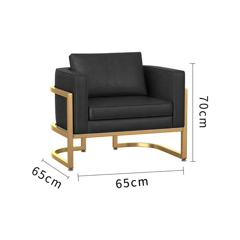 Modern simple and cheap leather sofa set furniture Reception room Office Meeting room Cafe restaurant