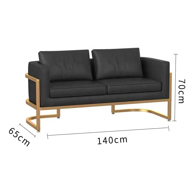 Modern simple and cheap leather sofa set furniture Reception room Office Meeting room Cafe restaurant