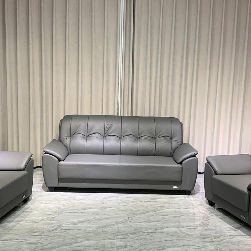 High Quality Customized Leather Office Room Sofa Set New Modern Design Waiting Room Furniture Sofa