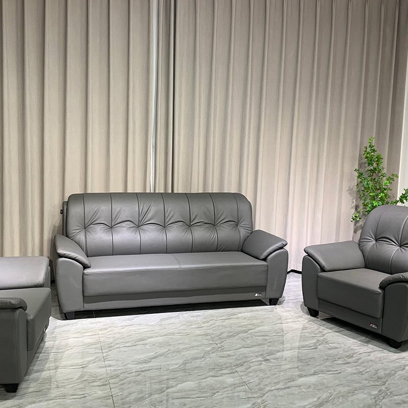 High Quality Customized Leather Office Room Sofa Set New Modern Design Waiting Room Furniture Sofa