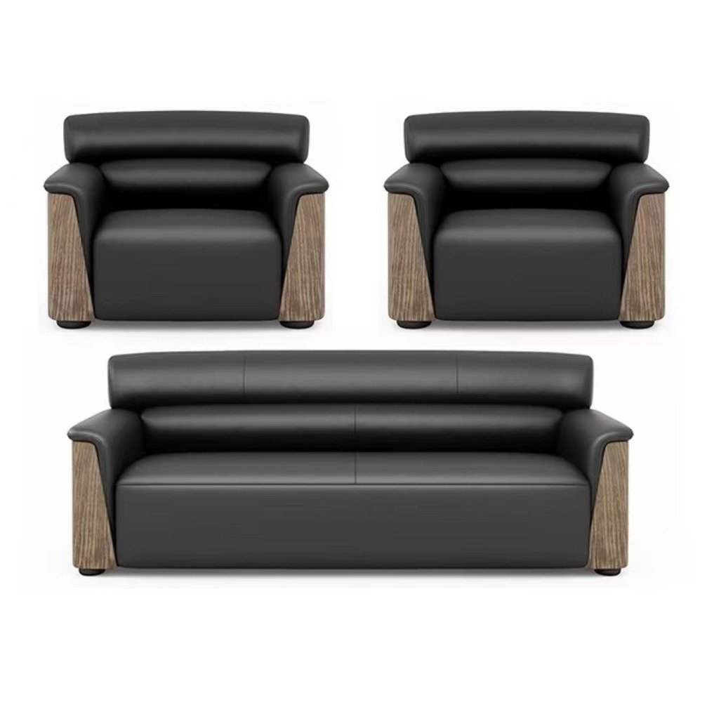 Hot Selling Office Sofa Leather Business Conference Reception Area Leisure Sofa Modular Hotel Apartment Waiting Couches
