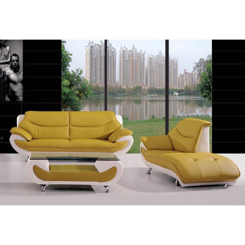 yellow white leather beautiful bedroom sofa set living room sectional sofa