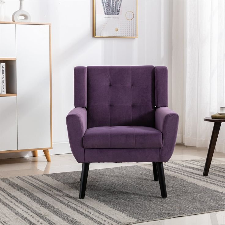 Modern Armchair Home Furniture Fabric Decorative Accent Chair Lounge Single Sofa Comfortable and Leisure Living Room sofas