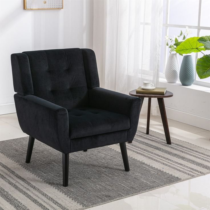 Modern Armchair Home Furniture Fabric Decorative Accent Chair Lounge Single Sofa Comfortable and Leisure Living Room sofas