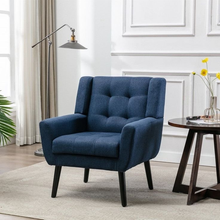 Modern Armchair Home Furniture Fabric Decorative Accent Chair Lounge Single Sofa Comfortable and Leisure Living Room sofas