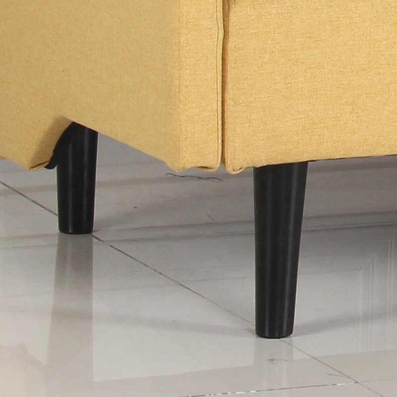 Modern style Wood Office Sofa Apartment Linen Fabric Sofa Convertible Sleeper Sofa Bed Adjustable Factory Direct