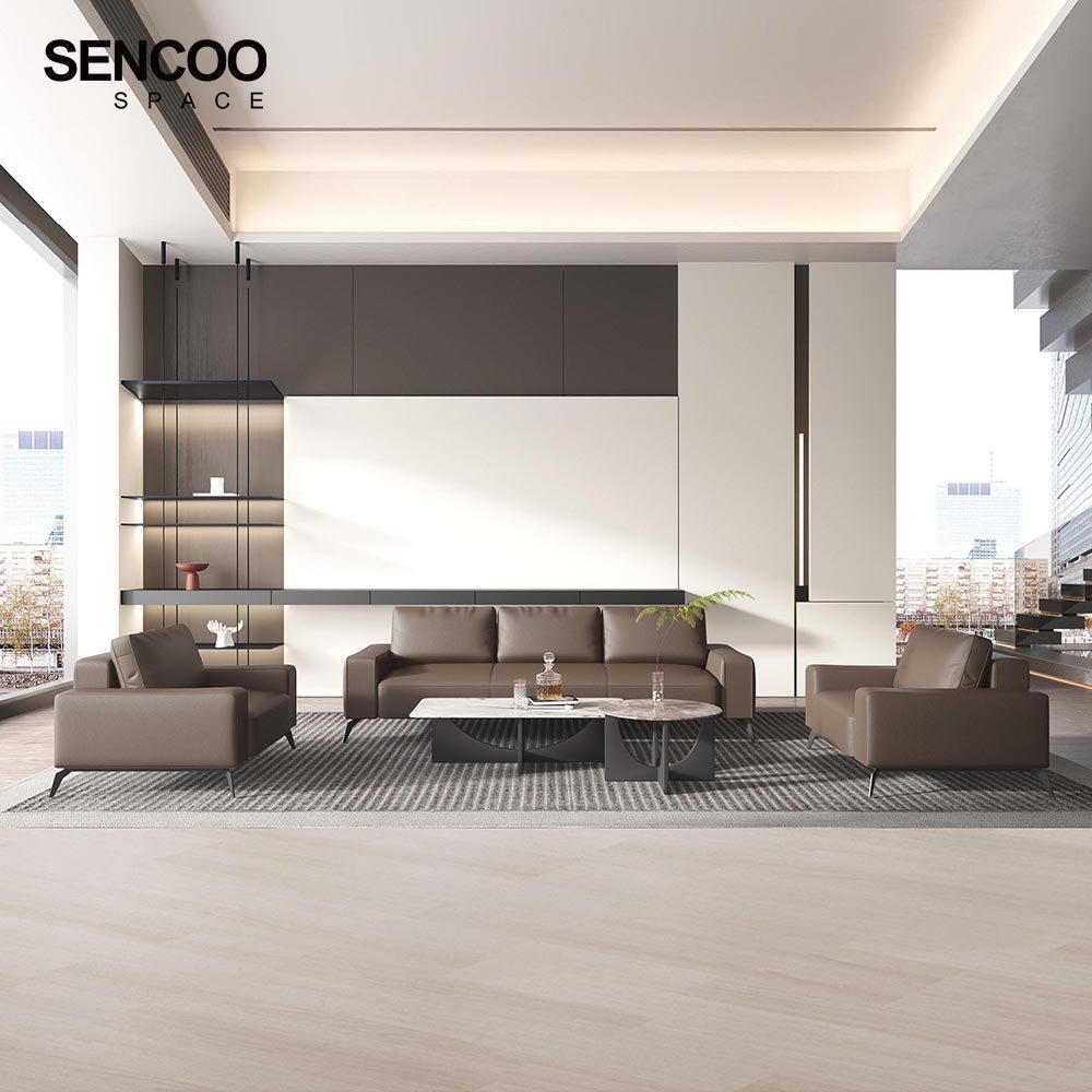 Sectional Couch Living Room Sofas Leather Modern Set Office Sofas