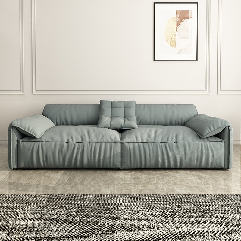 Italian light luxury Classic wash free technology cloth sofa down living room villa furniture sectional L-shaped reclining sofa