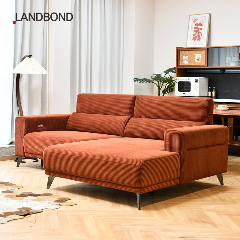Shunde Furniture living room recliner sofa set lounge corner Modern style corduroy luxury hotel Fabric sofa set