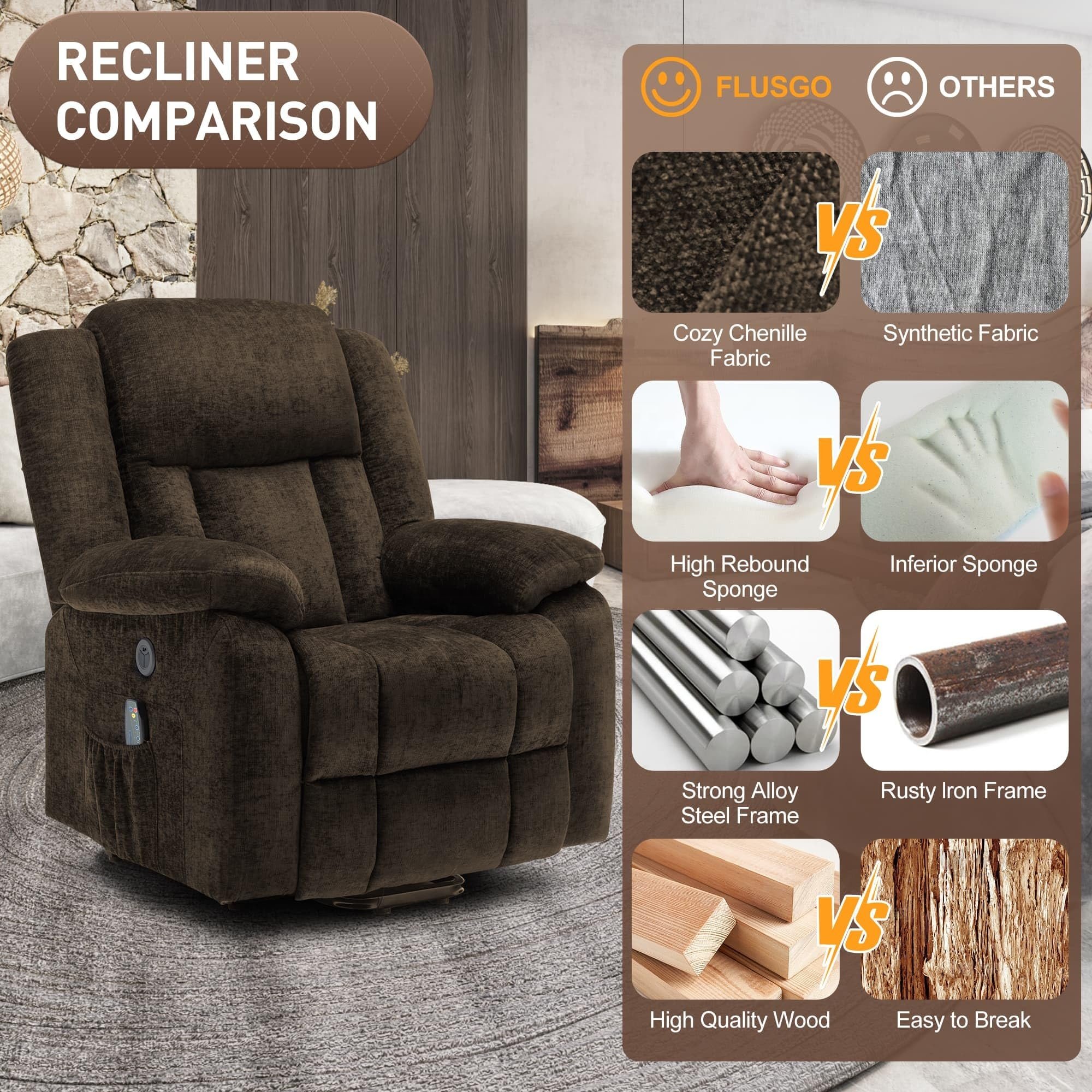 Factory custom wholesale Luxury Relax single sofa Loose Power Electric lift Massage Recliner Chair with USB port For Elderly