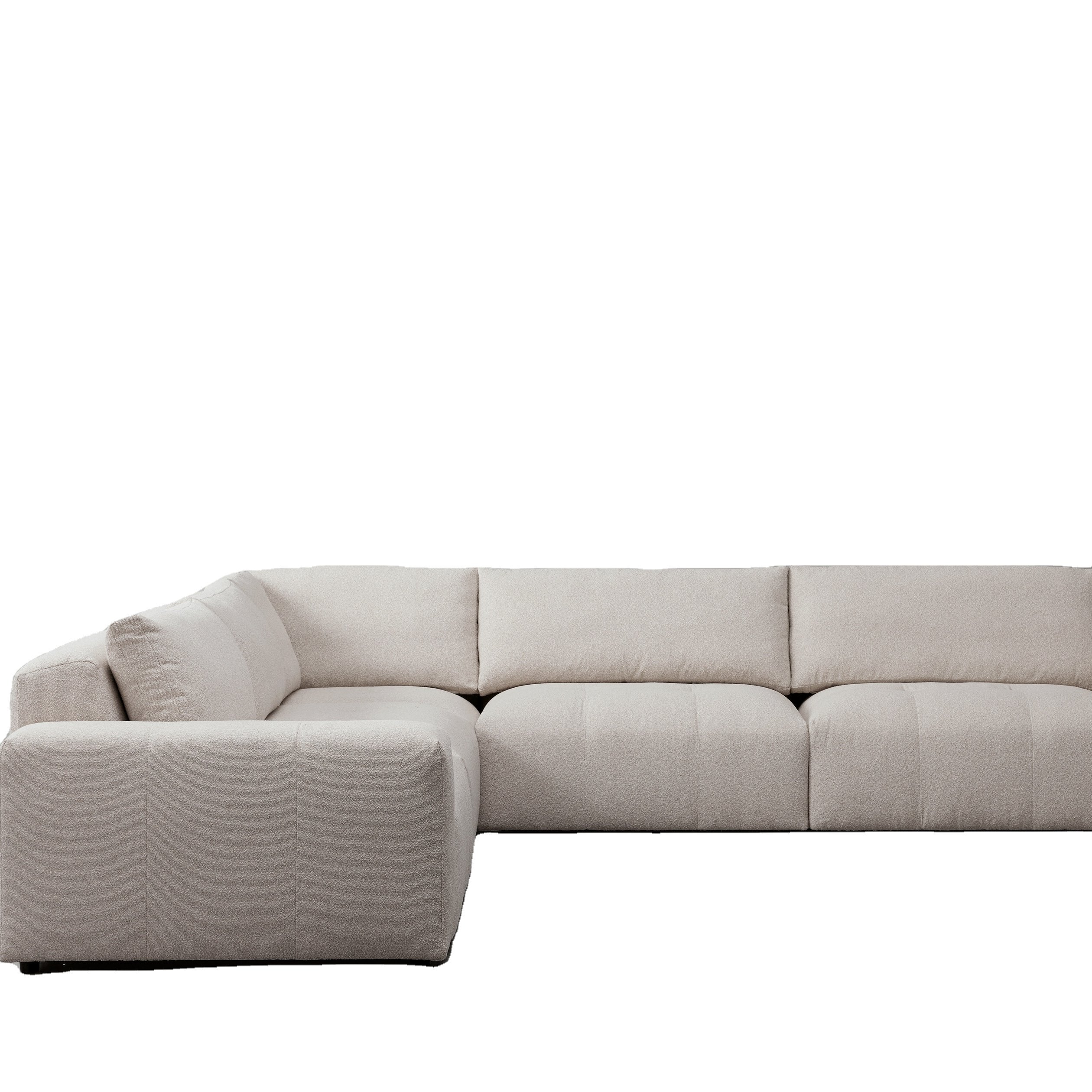 luxury fabric home furniture Customization l shaped sectional sofa set modern design couch living room sofas