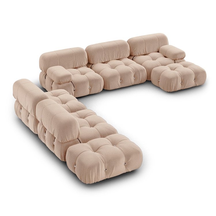 Foshan luxury furniture comfort couch modular sofa set modern living room sectional sofa