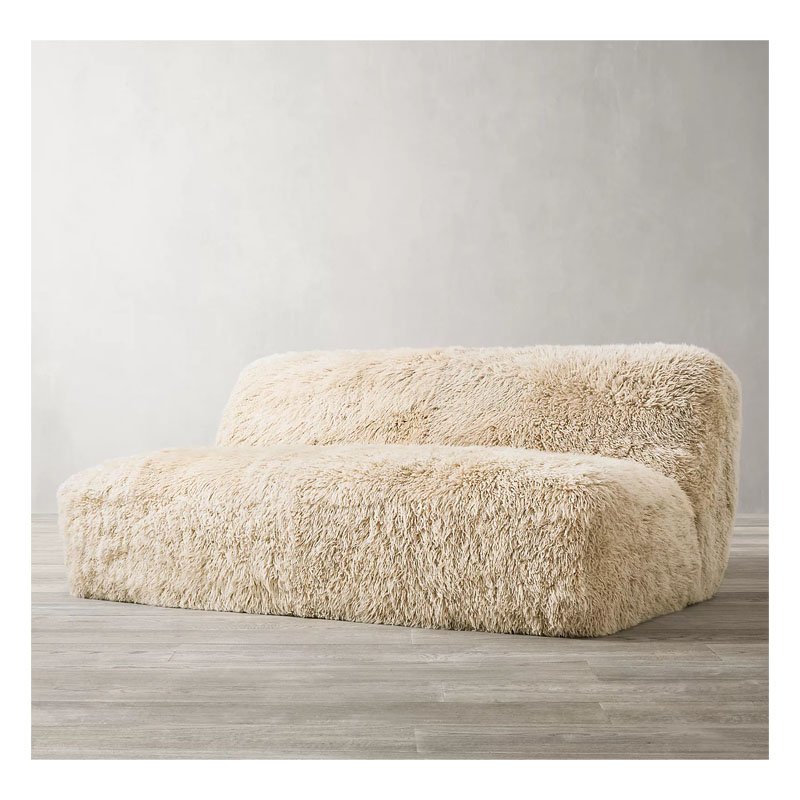 Indoor sofa set furniture comfortable living room sofa sheepskin sofa