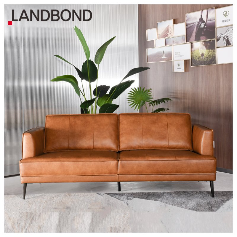 Home L Shape Sectional Modern Sofas Three Seat Sitting Room Couches Sofa Set Furniture Luxury Genuine Leather Living Room Sofa