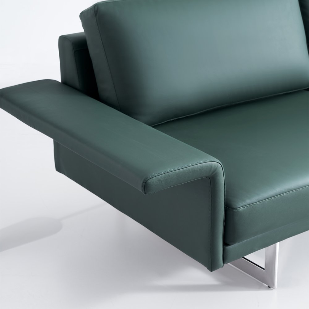 New arrival executive office reception sofa designs for sale modern green leather office sofas
