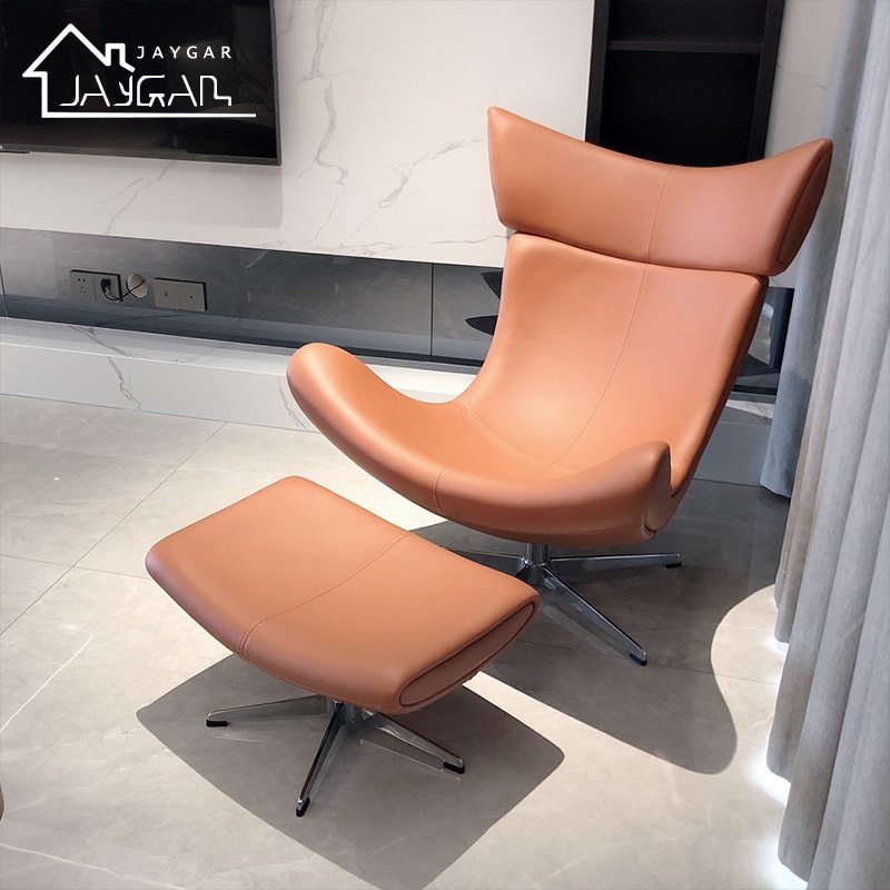 Modern designer nordic accent sofa chairs swivel leisure Imola lounge armchair luxury fiberglass leather living room chair