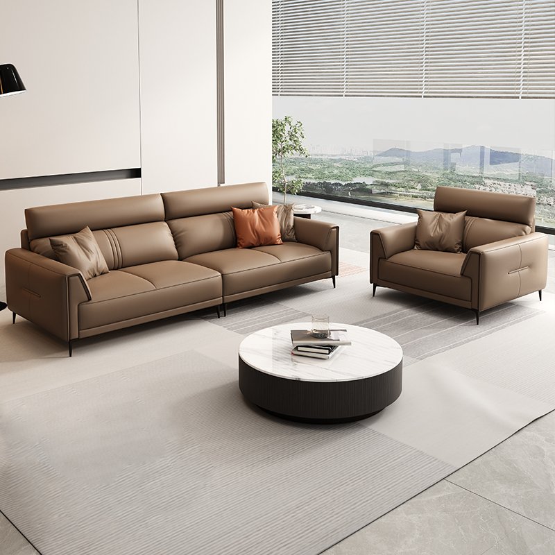 Modern Designer Home & Office Sofa Set Single Leather Chair at Low Price Three-Seater for Living Room or Hotel Use