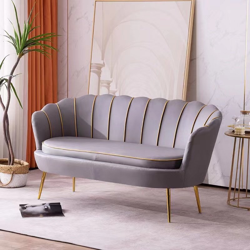 Factory direct accent chairs furniture comfortable and stylish crafted velvet sofa three-seater sofa for living room