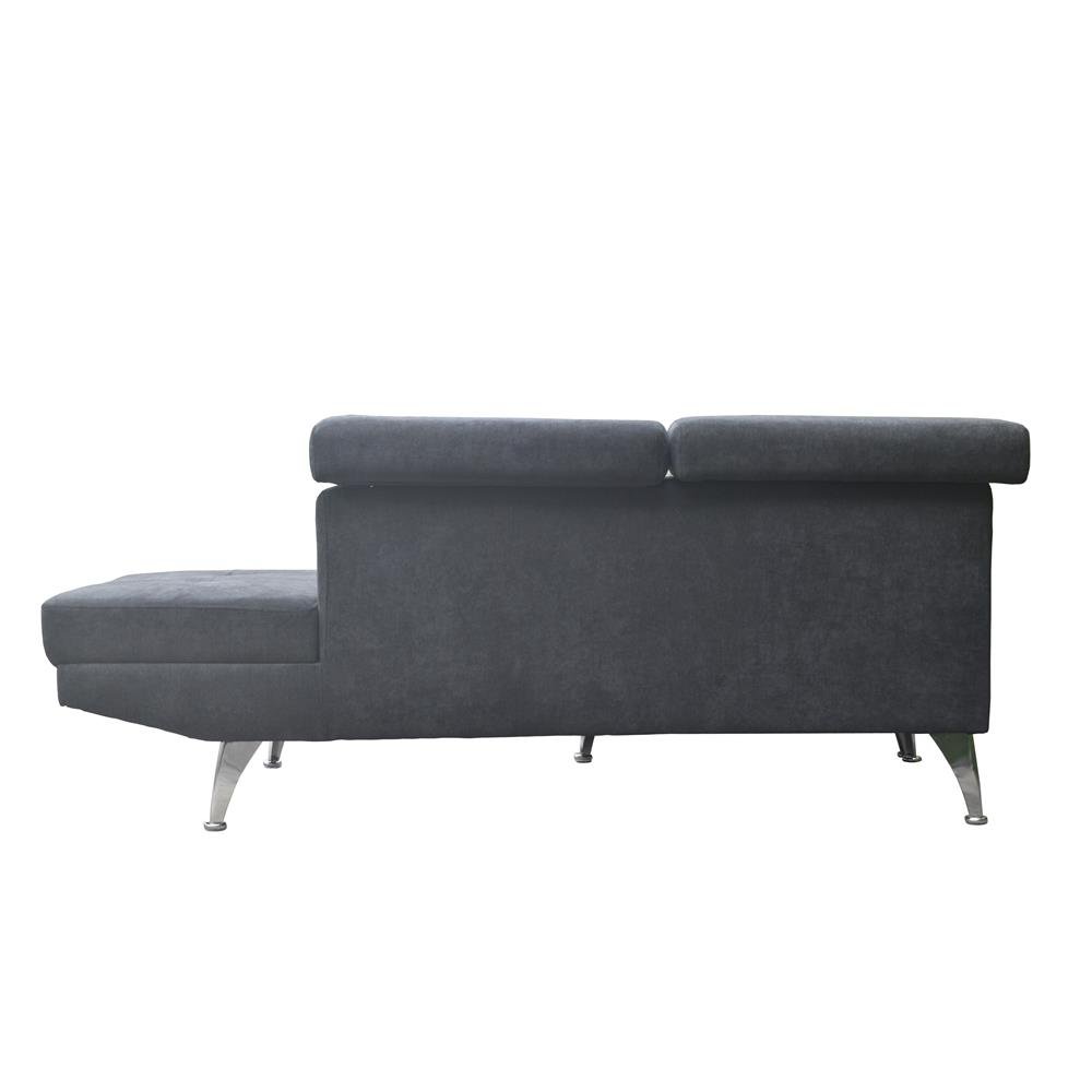 Hot Sale living room sofa Set furniture fabric witn metal legs corner Sofa