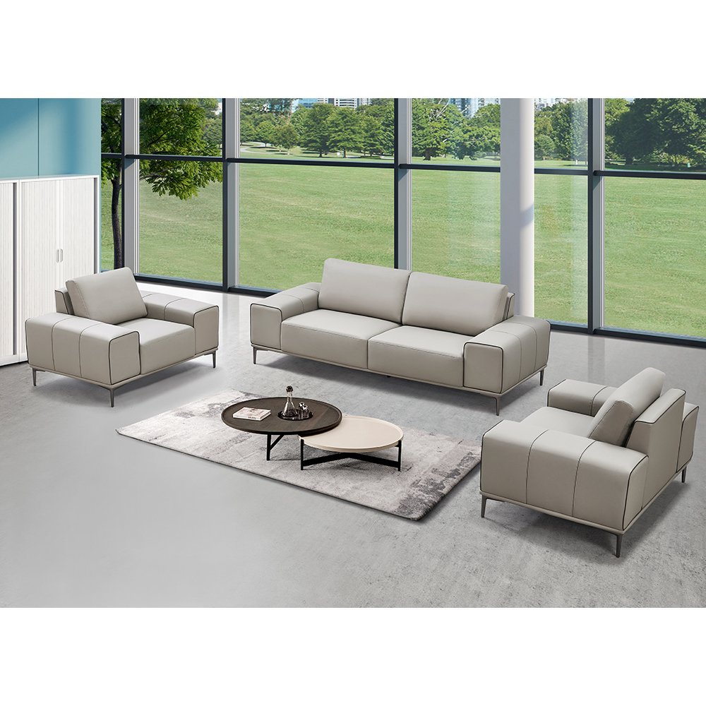 Luxury design office sofa upholstered in fabric living room sofa set furniture for waiting area