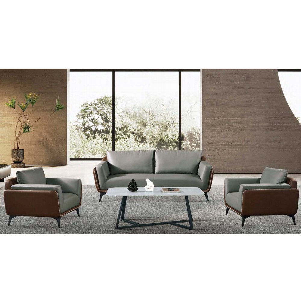 Luxury design office sofa upholstered in fabric living room sofa set furniture for waiting area