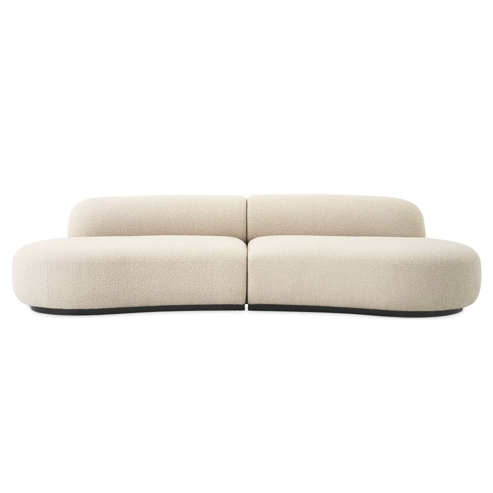 factory Wholesale Design Modern Modular Sofa Sectional Couch Curved Shape Assemble Sofa Luxury Living Room Furniture sofa Set