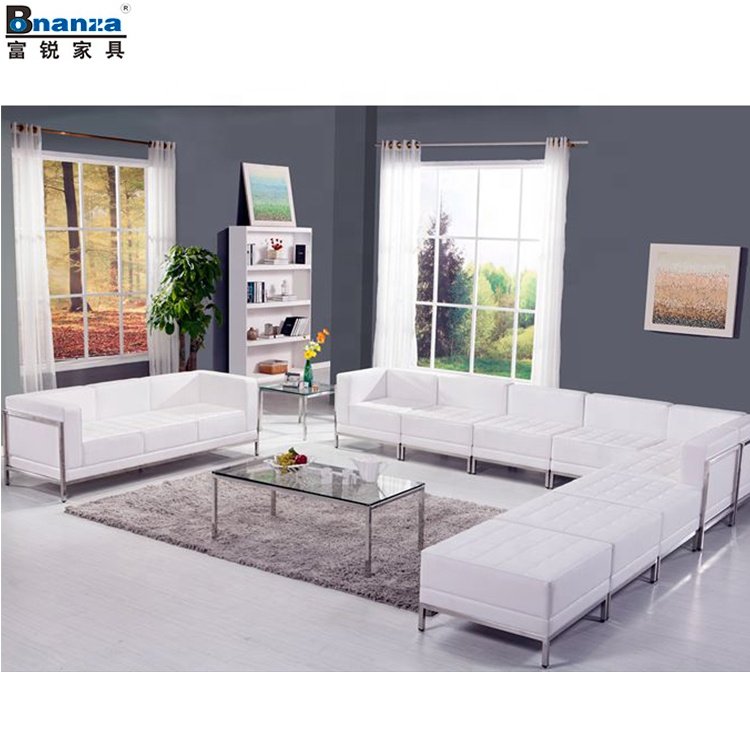 Bonanza 2023 New Modern leather corner living room sofa set furniture 816#
