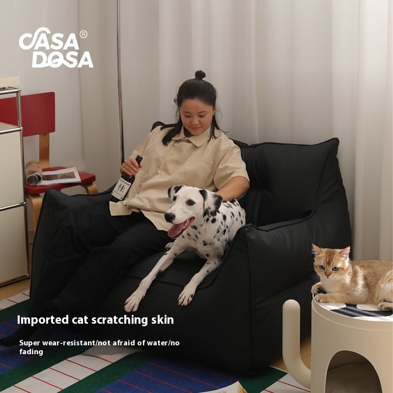 2024Modern apartment Lazy sofa beanbag sofa pet cat dog bed human pet shared furniture