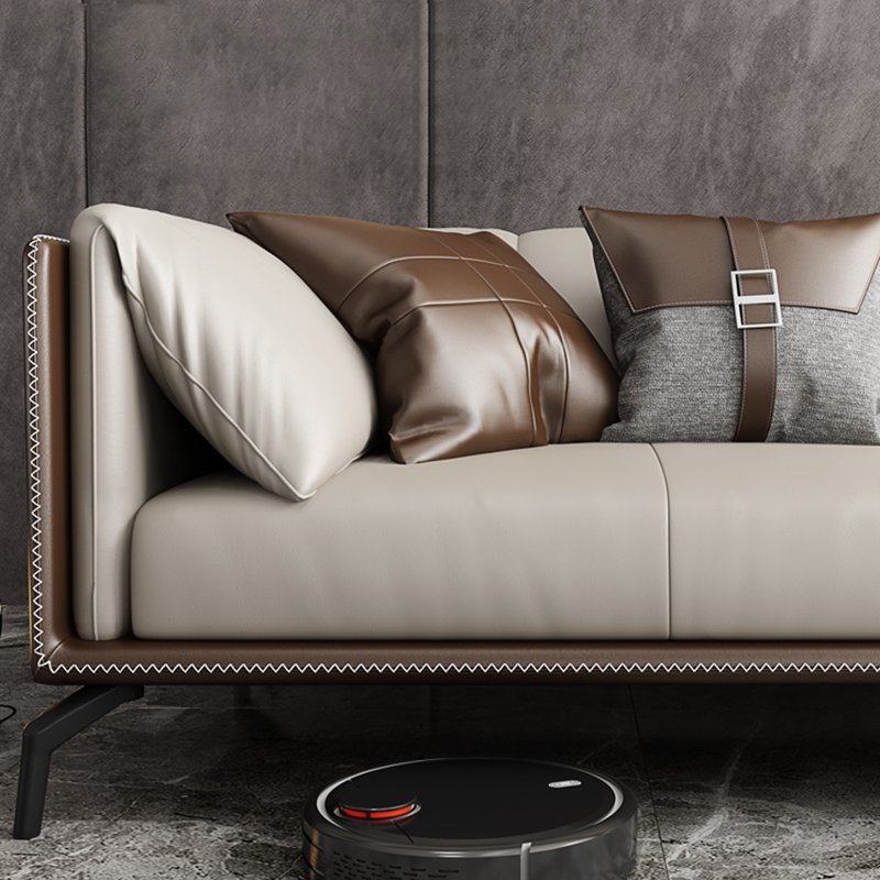Modern Home Living Room Set Furniture Customized Luxury Style Fabric Sponge Combination Leathaire Fabric Sofa