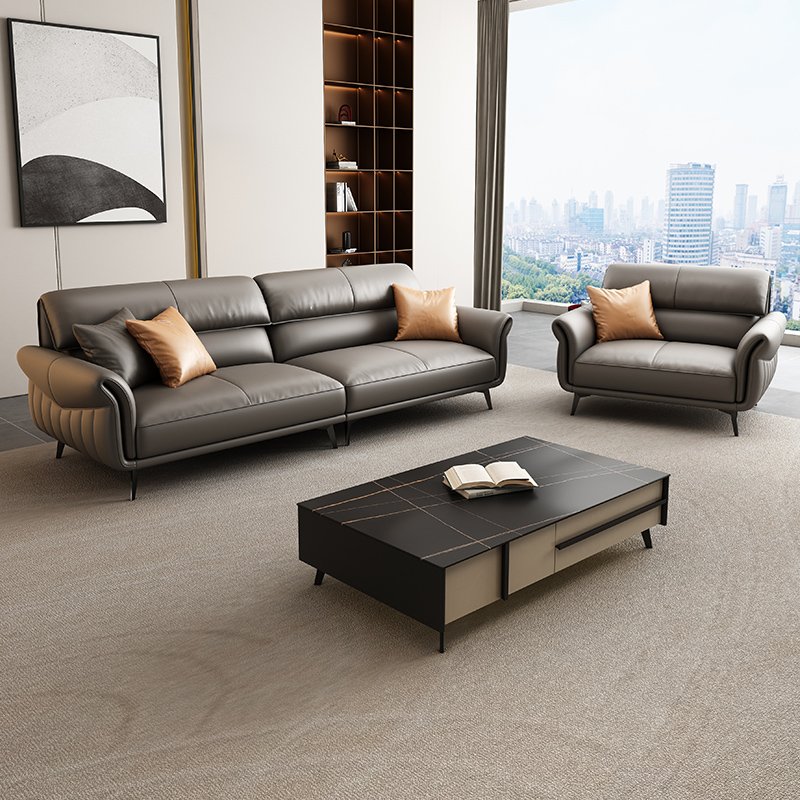 Italian Style Modern Three-Seat Office Sofa for Home Office Living Room Hotels Schools Villas Office Buildings