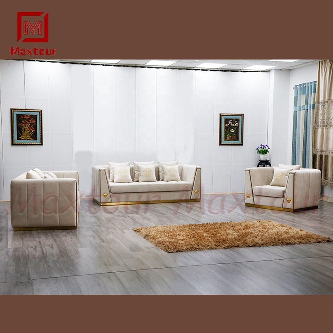 Factory Direct Luxury Home Modern Leather Sofa Sets Living Room Furniture Section Sofas