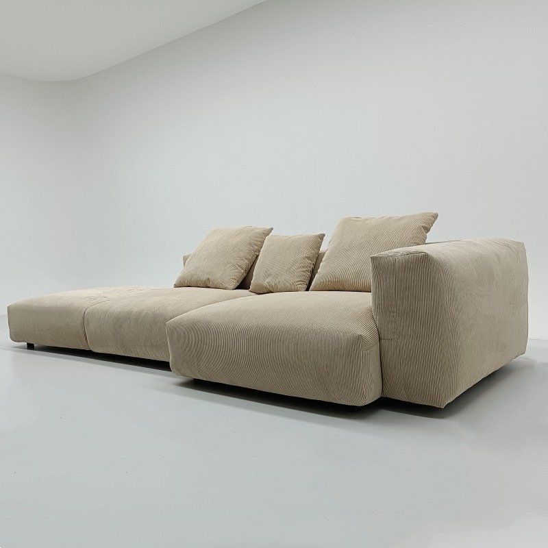 Nordic modern modular couch for home luxury designed accent sofas set furniture living room fabric corduroy sectional sofa