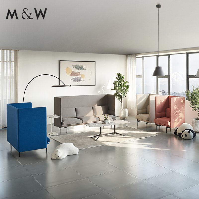 M&W Commercial Chatting Area Office Pod Seating, Meeting Pod ,Soundproof Meeting Room Pod