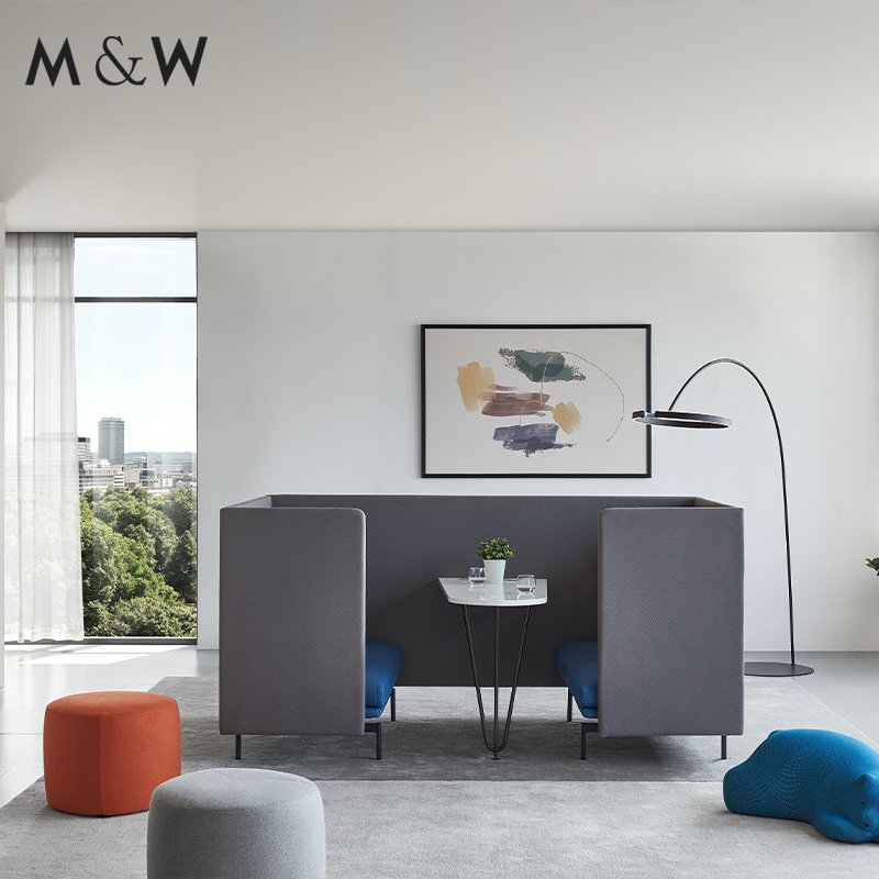 M&W Commercial Chatting Area Office Pod Seating, Meeting Pod ,Soundproof Meeting Room Pod