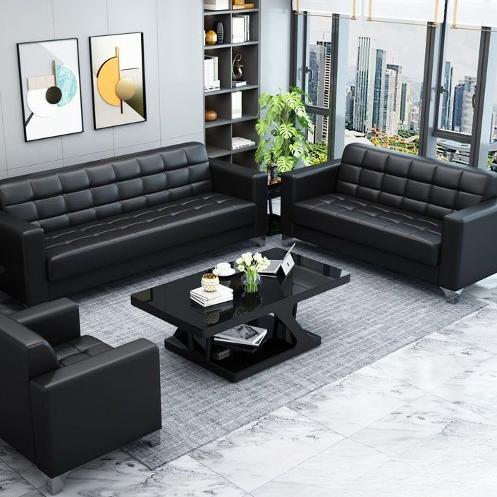 Office Furniture Guest Executive Office Sofa Set Furniture Modern Reception Visitor Office European Style Sectional Sofa Modular