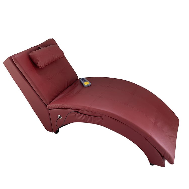 Massage Floor Chair Living Room Furniture Chaise Lounge with Pillow Faux Leather Modern for Home Sample Massage Sofa 142*55*70CM