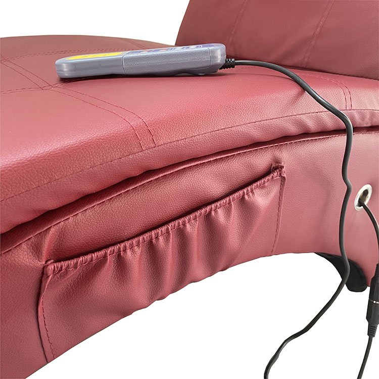 Massage Floor Chair Living Room Furniture Chaise Lounge with Pillow Faux Leather Modern for Home Sample Massage Sofa 142*55*70CM