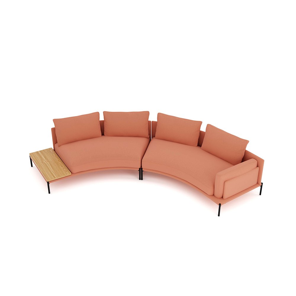 Fabric sofa Modern Style Modular Orange Sectional Sofa Set Office Furniture Commercial sofa