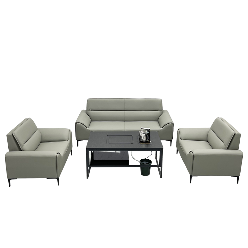 Chuangyue Office sofa simple modern business reception sofa coffee table set manager's room guest sofa