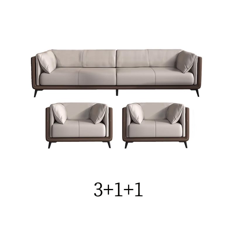 Office sofa modern business reception boss's office negotiation leather three person coffee table combination living room sofa