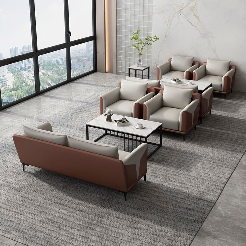 Modern Simple Office Furniture Sofa Lounge Area Business Reception Meeting Office Sofa Set