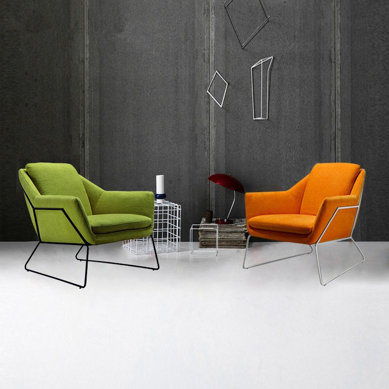 2024 Most Popular Modern Fabric Covered Backrest Office Chair for Reception and Business Meetings Durable Stainless Steel Legs