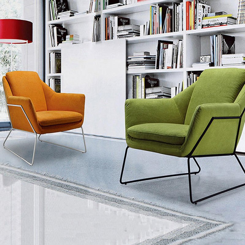 2024 Most Popular Modern Fabric Covered Backrest Office Chair for Reception and Business Meetings Durable Stainless Steel Legs