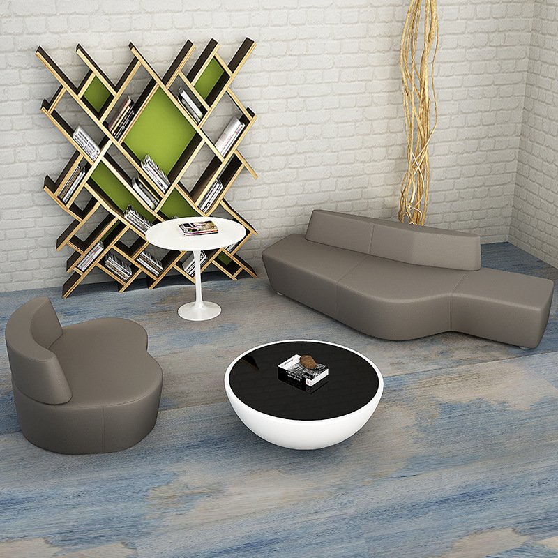 office lounge sofa design reception seating leisure sofa for office and hotel waiting room lounge curved modular sofa