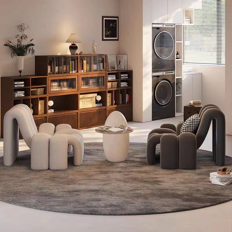 Modern Sectional Home Fabric Couch Executive Office Sofa Set Furniture Living Room Fabric Office Scandinavian Sofas