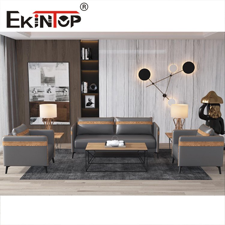 Ekintop High Quality Office Furniture Modern Comfortable Office Sofa Customized Sectional Sofa Leather office sofa