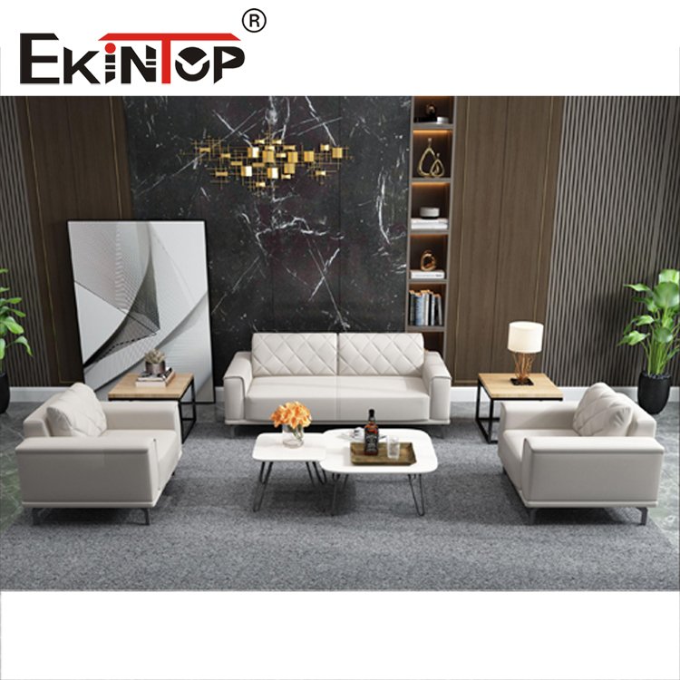 Ekintop High Quality Office Furniture Modern Comfortable Office Sofa Customized Sectional Sofa Leather office sofa