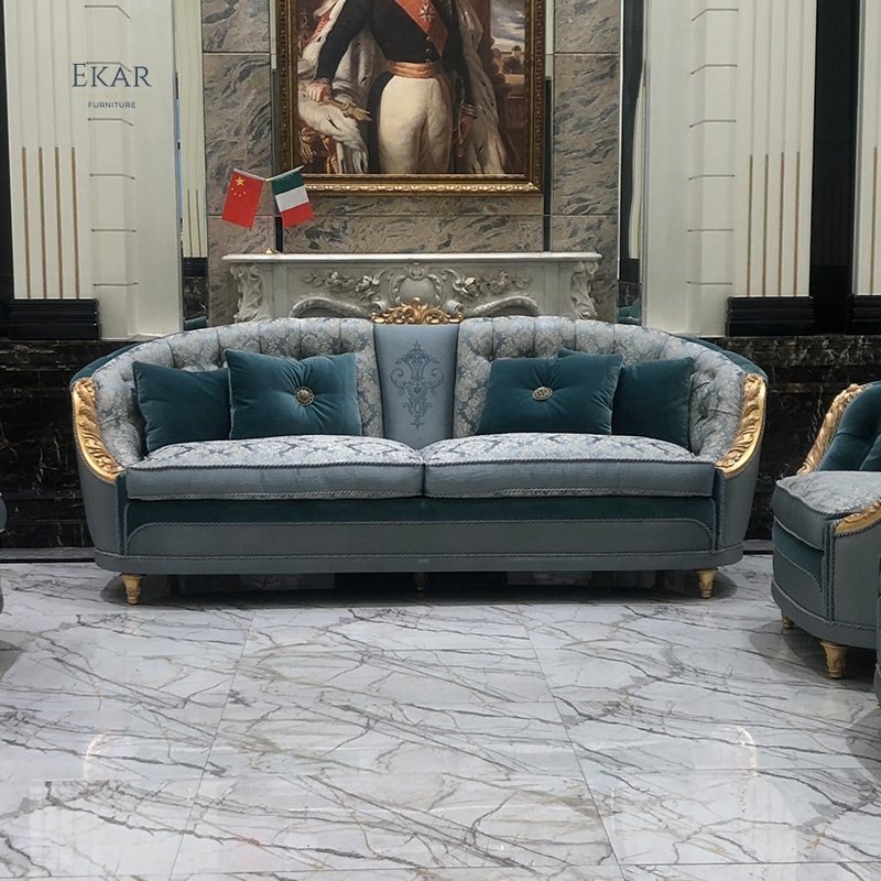 Luxury Hand Carving Velvet Classic 6 Seaters Antique Living Room Furniture Sofa Set arabic sofa set majlis